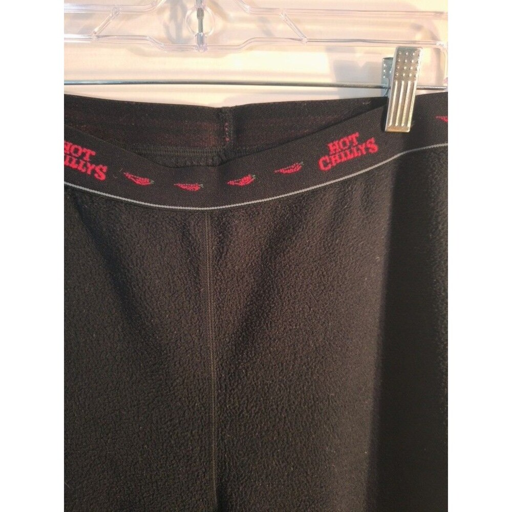 Hot Chillys Fleece Leggings Womens Large Black Base Layer Thermal Pants HC4038 L